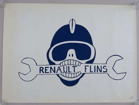 MAI 68 - RENAULT FLINS - Affiche en sérigraphie 