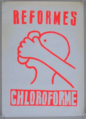 MAI 68 - REFORME CHLOROFORME - Affiche en 