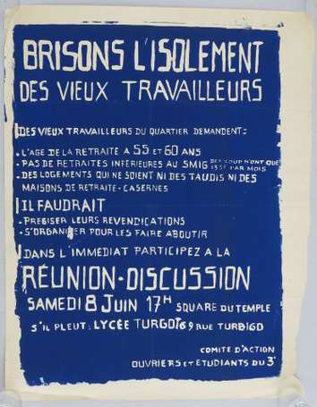 MAI 68 - BRISONS L'ISOLEMENT DES VIEUX 