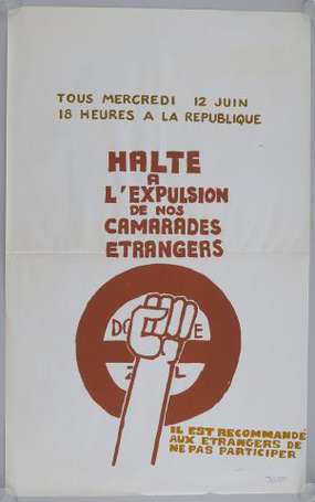 MAI 68 - HALTE A L'EXPULSION DES CAMARADES 