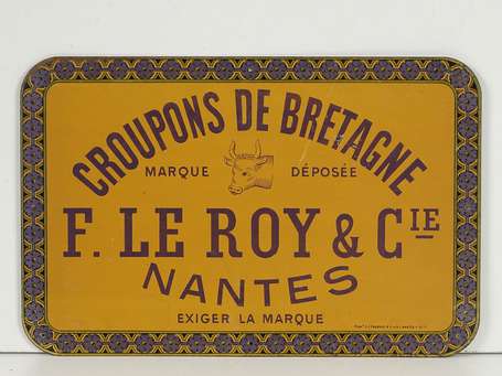 CROUPONS DE BRETAGNE LEROY & Cie /à Nantes : Tôle 