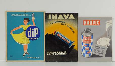 HARPIC INAVA DIP : 3 cartons publicitaires 