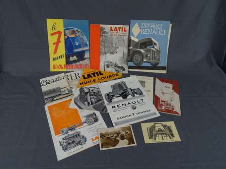 AUTOMOBILIA - 10 brochures commerciales des années