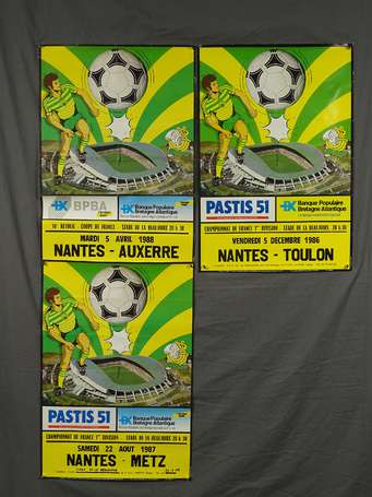 FOOTBALL CLUB DE NANTES - 3 affiches de match à La
