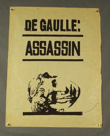 CONTESTATION - MAI 68 - De Gaulle Assassin - 