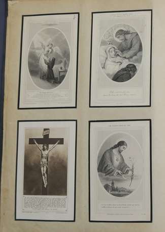 Album de représentant de canivet et image pieuse 