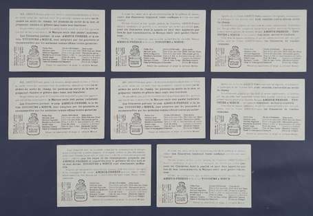AMIEUX Frères (Nantes) - lot de 8 chromos 