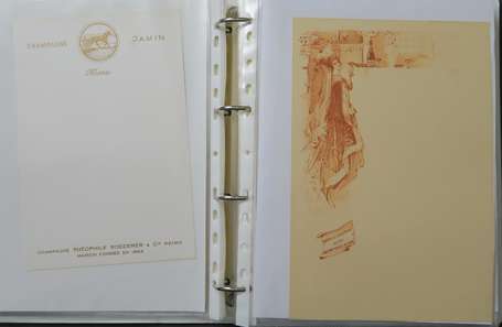 GASTRONOMIE - Collection de 130 menus anciens sur 