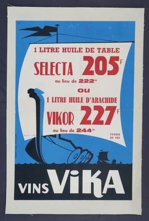 VINS VIKA - Affiche entoilée pour les huiles 