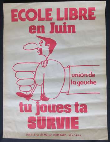 Affiche - UNI - Ecole Libre en juin tu joues ta 