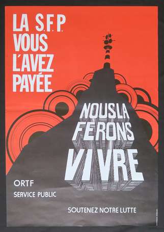 Affiche - ORTF - 1978 - Lutte pour le maintien de 