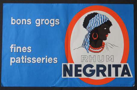 Affiche - RHUM NEGRITA - Bons grogs, fines 