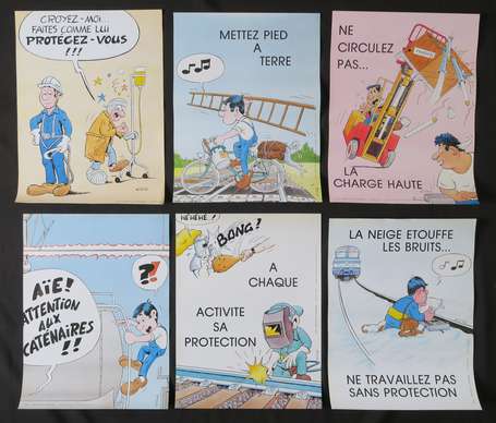 Affiche - SNCF - série de 24 visuels sur la 