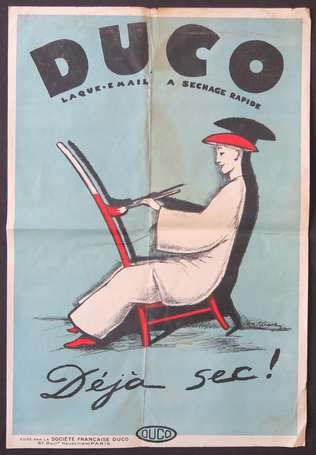 Affiche - André GIRARD (1901-68) - Laque émail 