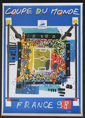 Affiche - FOOTBALL - 1998 - Coupe du Monde - 