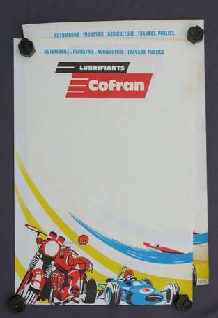 COFRAN Lubrifiants : Affiche pour les huiles moto,