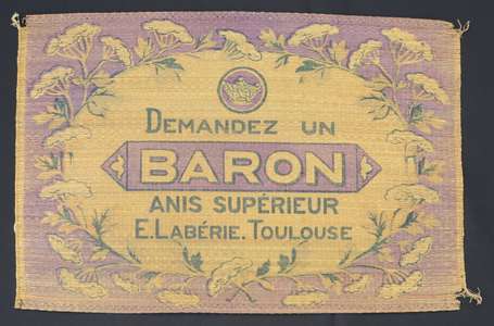 ABSINTHE - Tapis de bar Demandez un BARON - Anis 