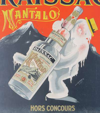 RAISSAC Mantalo : Panonceau lithographié illustré 