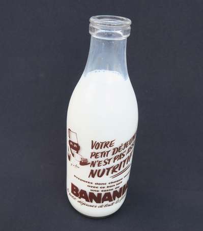 BANANIA - bouteille de lait sérigraphiée pour la 