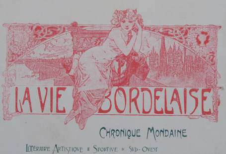 ALFONS MUCHA (1860-1933) - Programme de théâtre LA