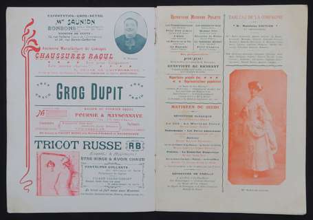 ALFONS MUCHA (1860-1933) - Programme de théâtre LA