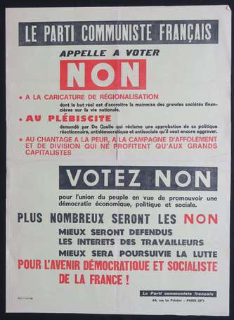 PARTI COMMUNISTE PCF - Lot de 9 affiches 