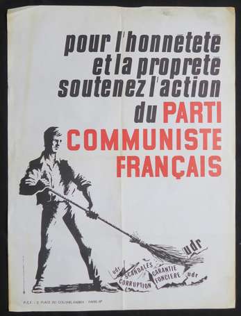 PARTI COMMUNISTE PCF - 1971 - Pour l'honnêteté et 