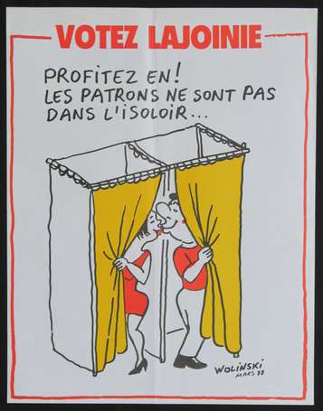 PARTI COMMUNISTE PCF -1988 - Votez Lajoinie - 