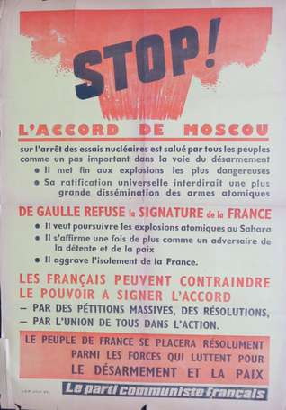 PARTI COMMUNISTE PCF  - 1963 - STOP ! Accord de 