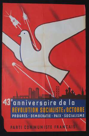 PARTI COMMUNISTE PCF  - 1960 - 43ème anniversaire 