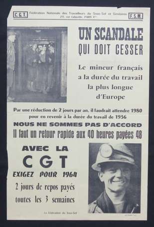 CGT - années 60 - lot de 10 affiches
