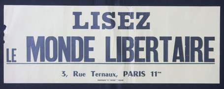 FEDERATION ANARCHISTE - lot de 3 affiches 56 x 