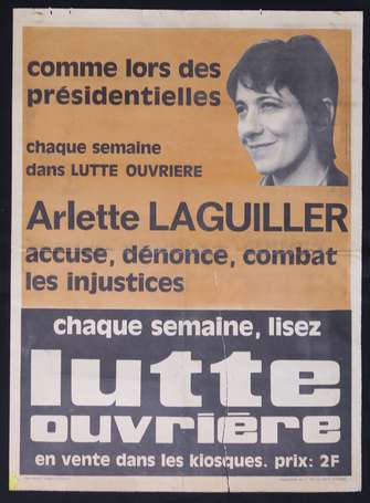 LUTTE OUVRIERE - Arlette Laguiller - lot de 4 