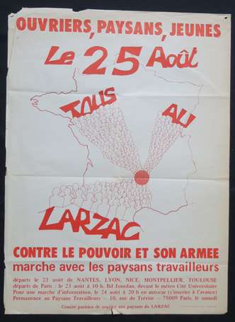 CONTESTATION - LARZAC - Ouvriers, paysans, jeunes,