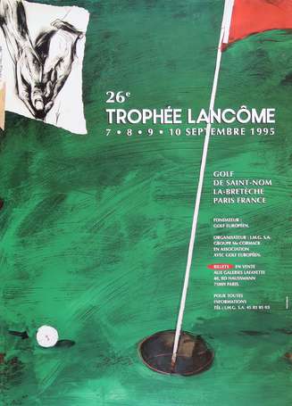 SPORT - GOLF - 26è Trophée LANCOME 1995. Affiche 