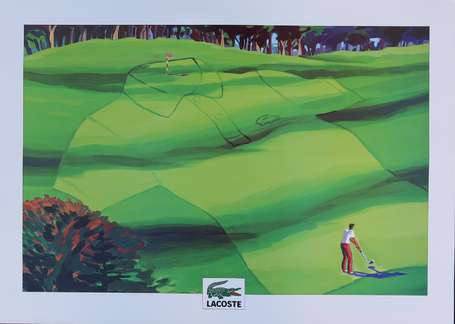 SPORT - GOLF - Affiche publicitaire pour le 