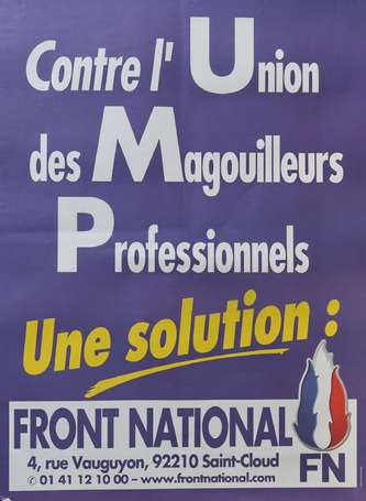 FN - Front National - 20 affiches de campagne 