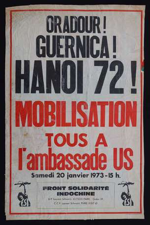 Front Solidarité Indochine - 2 affiches - Oradour,