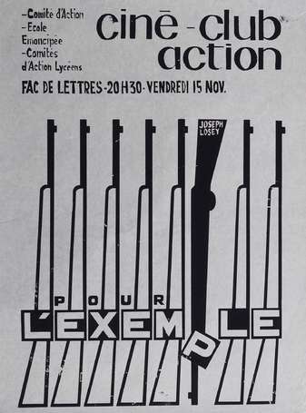MAI 68 - Ciné-club Action - Affiche sérigraphiée 