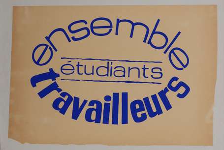 MAI 68 - Ensemble Etudiants Travailleurs - Affiche