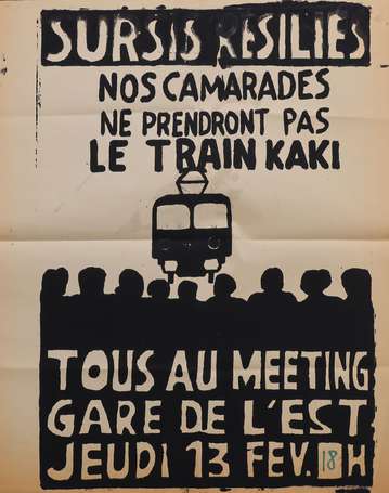 MAI 68 - Nos camarades ne prendront pas le train 