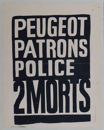 MAI 68 - Peugeot Patrons Police 2 morts - Affiche 