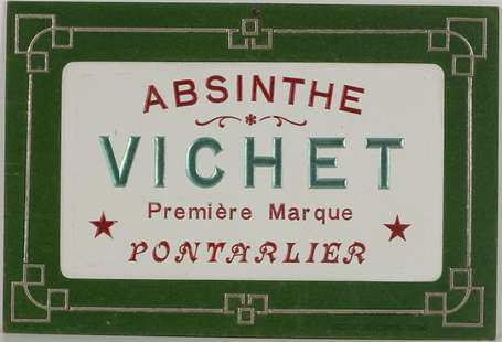 ABSINTHE VICHET /à Pontarlier : Panonceau, très 