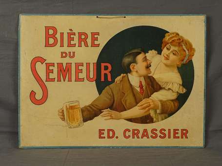 BIÈRE DU SEMEUR /Ed Crassier à Meaux : Panonceau 