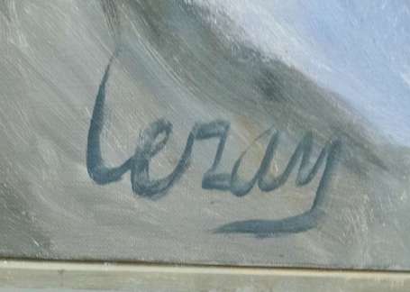 Leray Henri 1905-1987 Eclatement Huile sur toile 