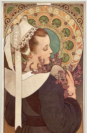 MUCHA Alphonse 1860-1939 Bruyère de falaise 