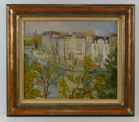 LEVREL René, 1900-1981, Paris, Vue de l'île 