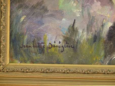 DESEGLISE Jeannette, ( Xxè ), La pause, Huile sur 