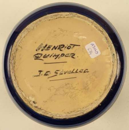 SEVELLEC Jim-Eugène (1897-1971) HENRIOT QUIMPER - 