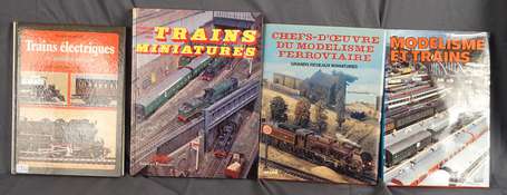 Lot de 4 livres sur le modélisme ferroviaire